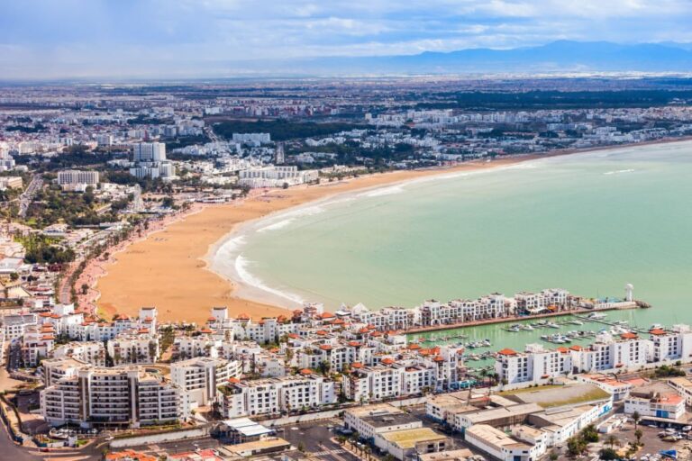 panoramic view from the Agadir Kasbah (Agadir Fortress) in Morocco